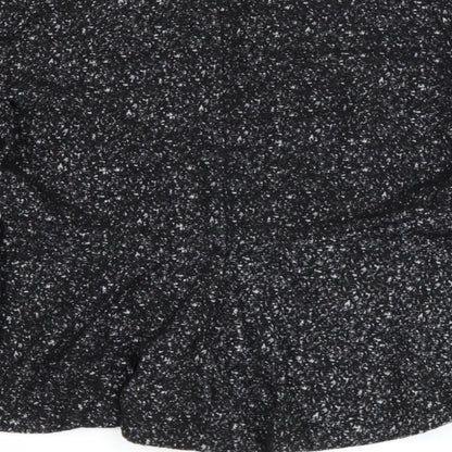 H&M Womens Black Round Neck  Polyester Pullover Jumper Size M