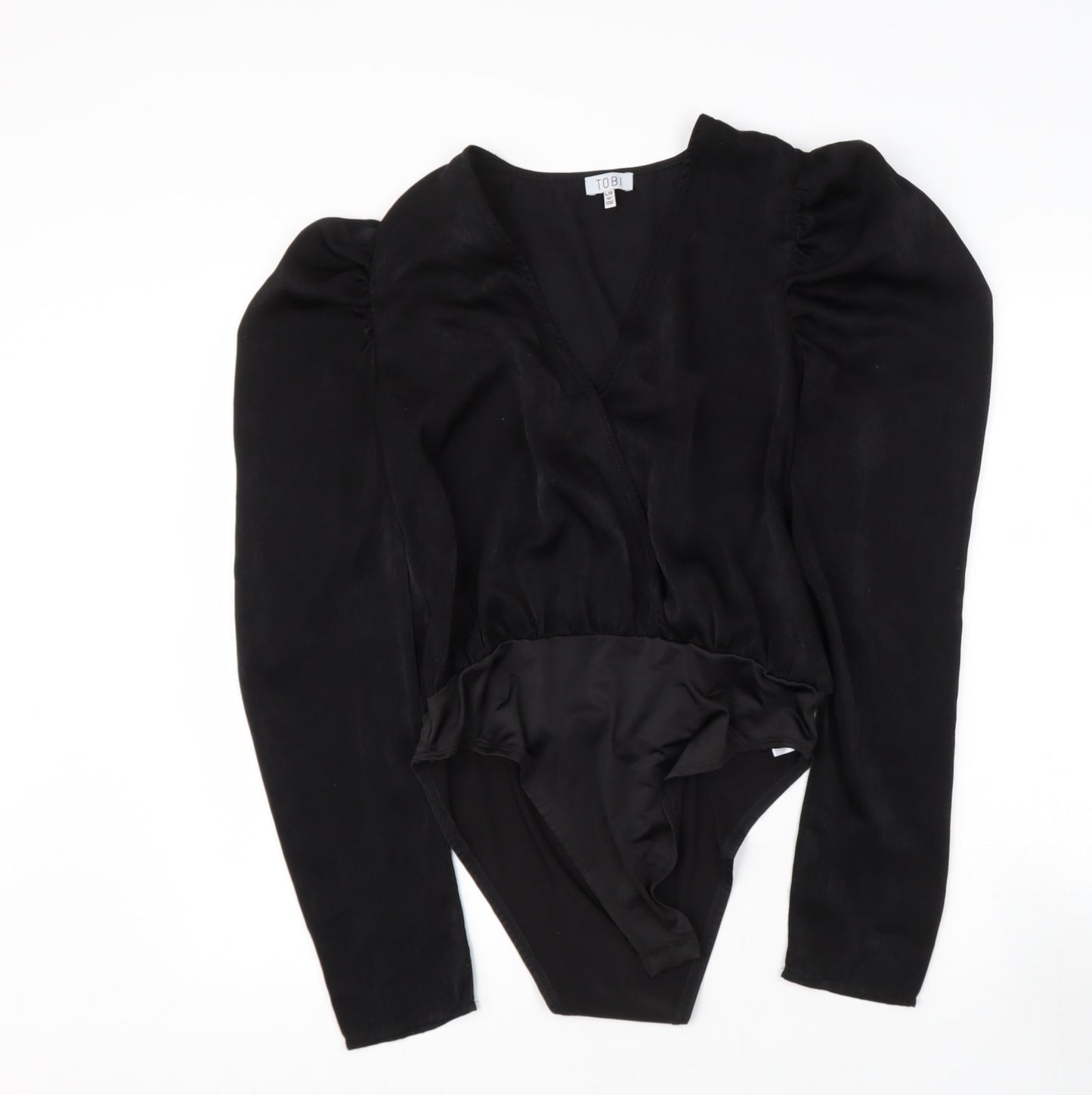 Tobi Womens Black  Polyester Bodysuit Outfit/Set Size L