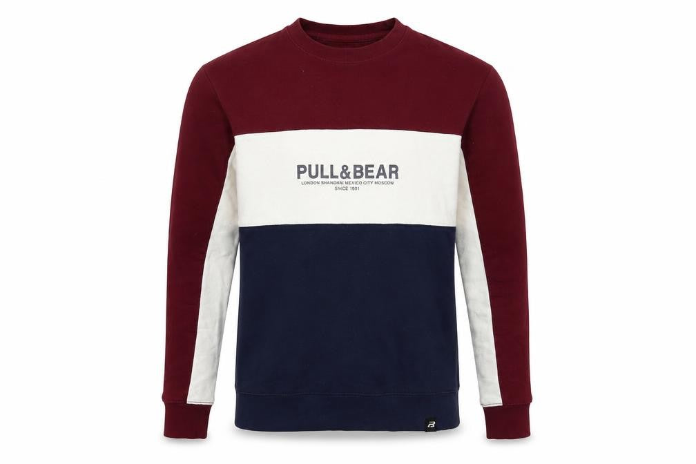 Pull & Mens Blue  Cotton Pullover Sweatshirt Size XS