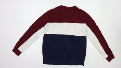 Pull&Bear Pull & Mens Blue  Cotton Pullover Sweatshirt Size XS