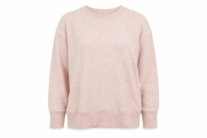 Next Womens Pink Round Neck  Viscose Pullover Jumper Size 14