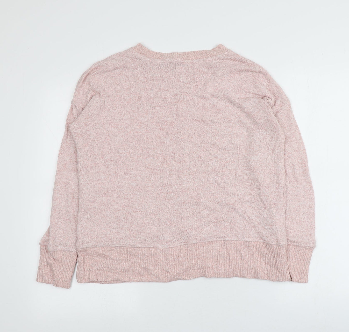 NEXT Womens Pink Round Neck  Viscose Pullover Jumper Size 14