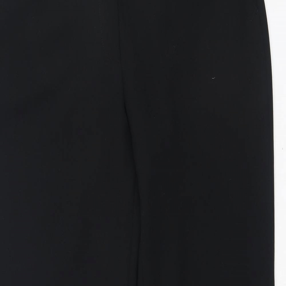 Preworn Womens Black  Polyester Jogger Trousers Size 42 L34 in Regular