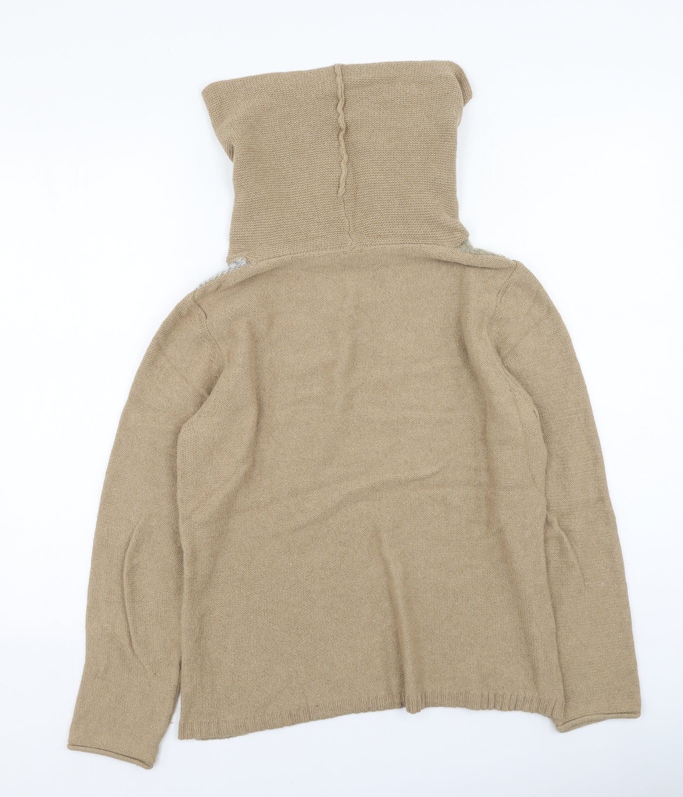 Olsen Womens Beige   Polyester Pullover Jumper Size 12