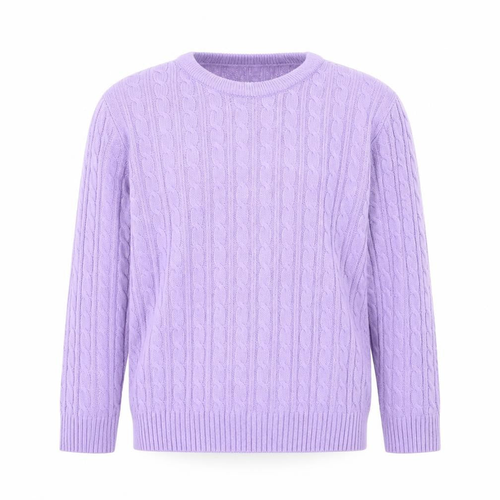Pure & Natural  Womens Purple Round Neck  Polyester Pullover Jumper Size S