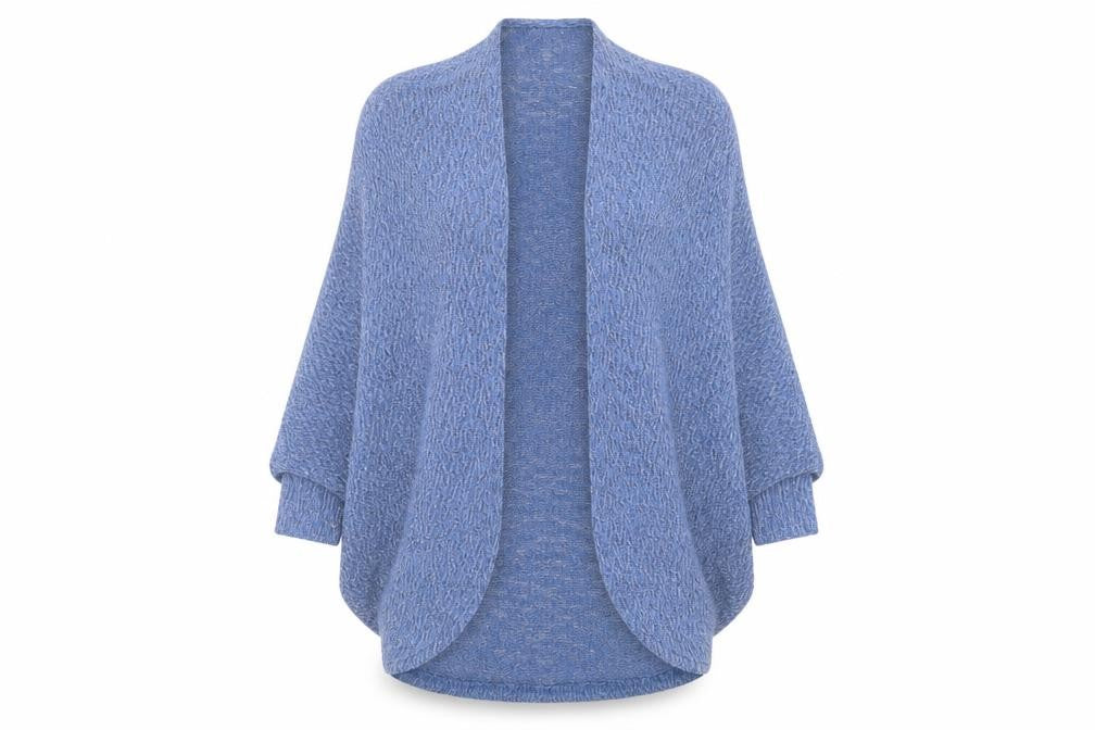 Mossimo Womens Blue V-Neck  Polyester Cardigan Jumper Size S