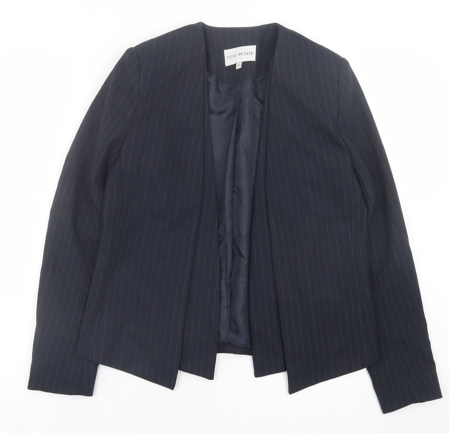 NEXT Womens Blue Striped  Jacket Blazer Size 10