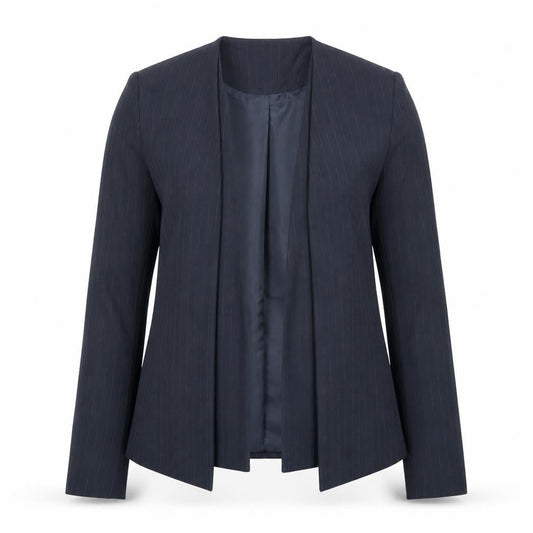 Next Womens Blue Striped  Jacket Blazer Size 10