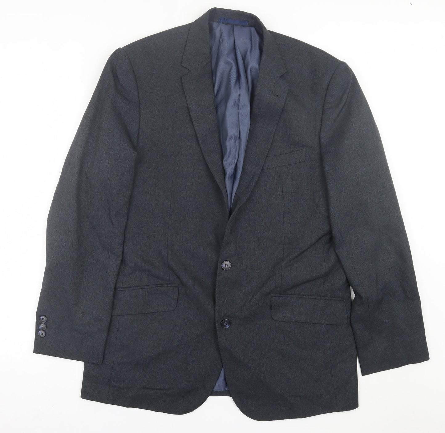 Matalan Mens Grey  Polyester Jacket Suit Jacket Size 42
