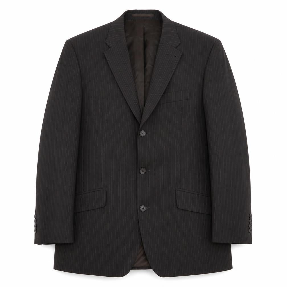 NEXT Mens Brown Striped Wool Jacket Suit Jacket Size 42