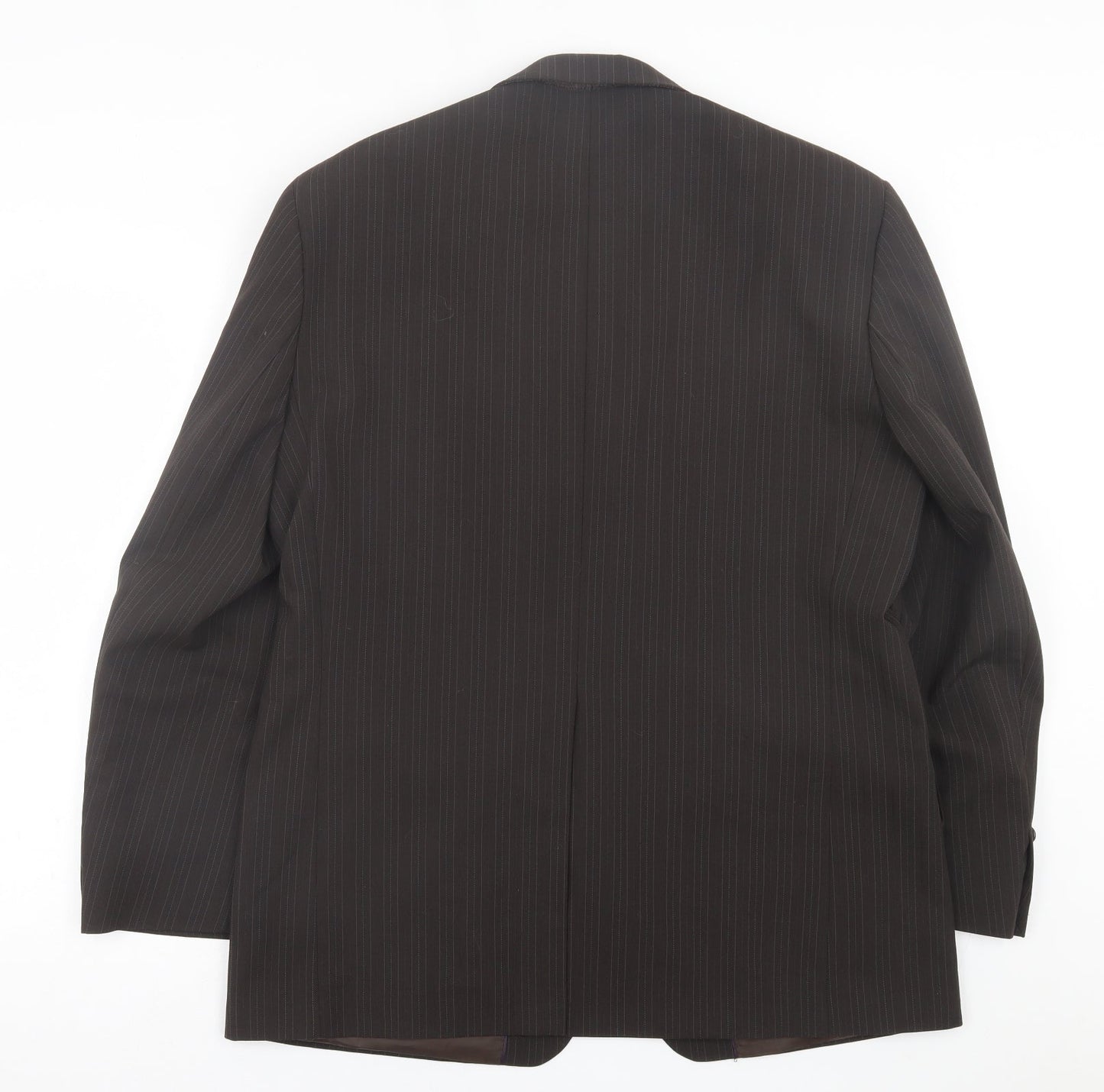 NEXT Mens Brown Striped Wool Jacket Suit Jacket Size 42