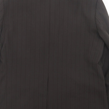 Next Mens Brown Striped Wool Jacket Suit Jacket Size 42