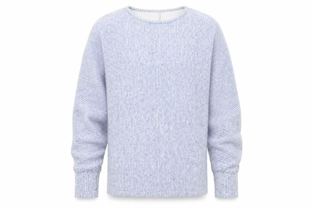George Mens Blue Crew Neck  Polyester Pullover Jumper Size S