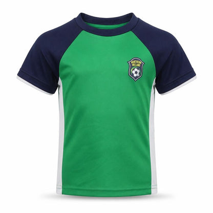 Dunnes Boys Green  Polyester Basic T-Shirt Size 3 Years Crew Neck Pullover - Northern Island