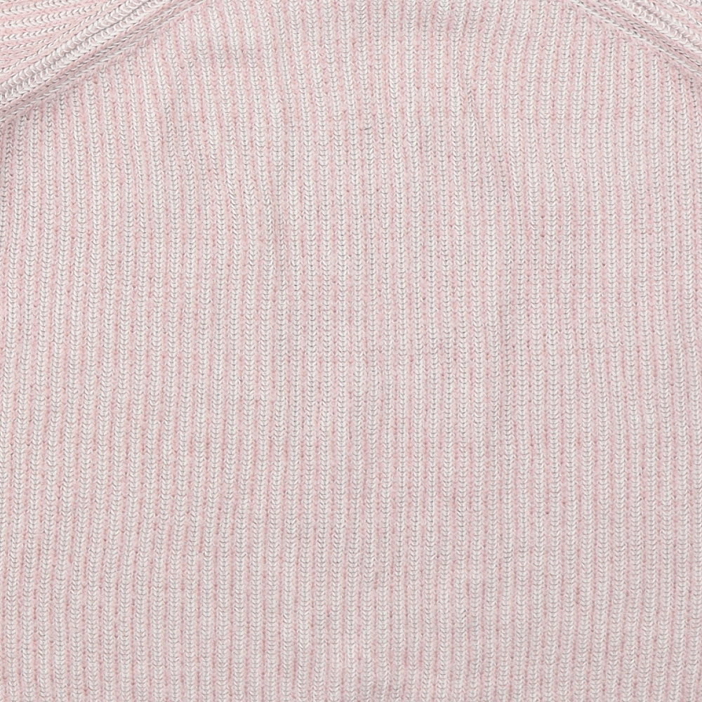 Dorothy Perkins Womens Pink Crew Neck  Acrylic Pullover Jumper Size 14   - 3