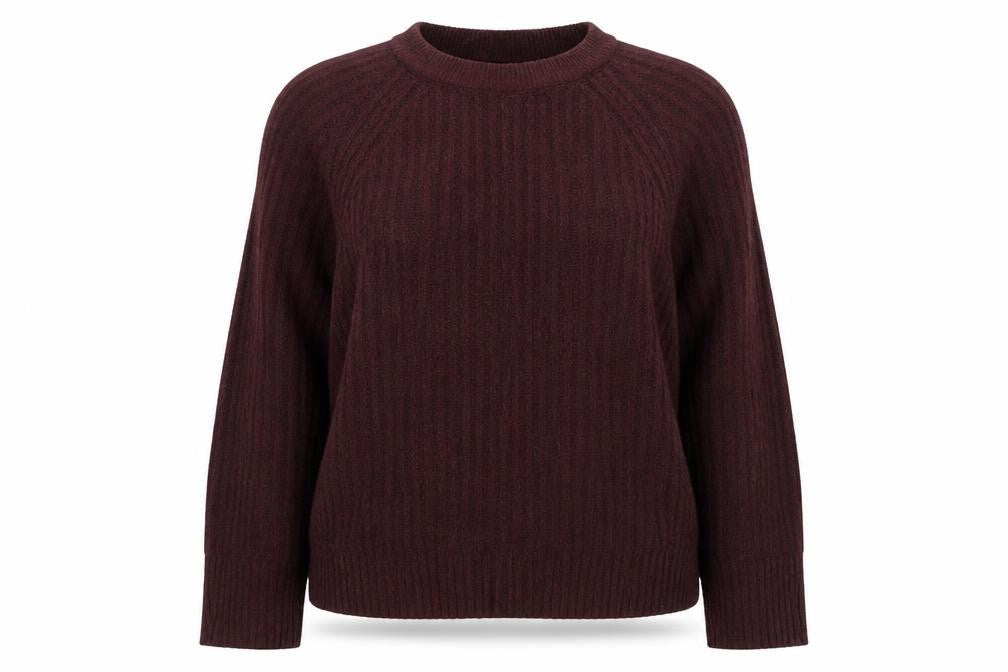 Pull & Bear Womens Purple Crew Neck  Acrylic Pullover Jumper Size M
