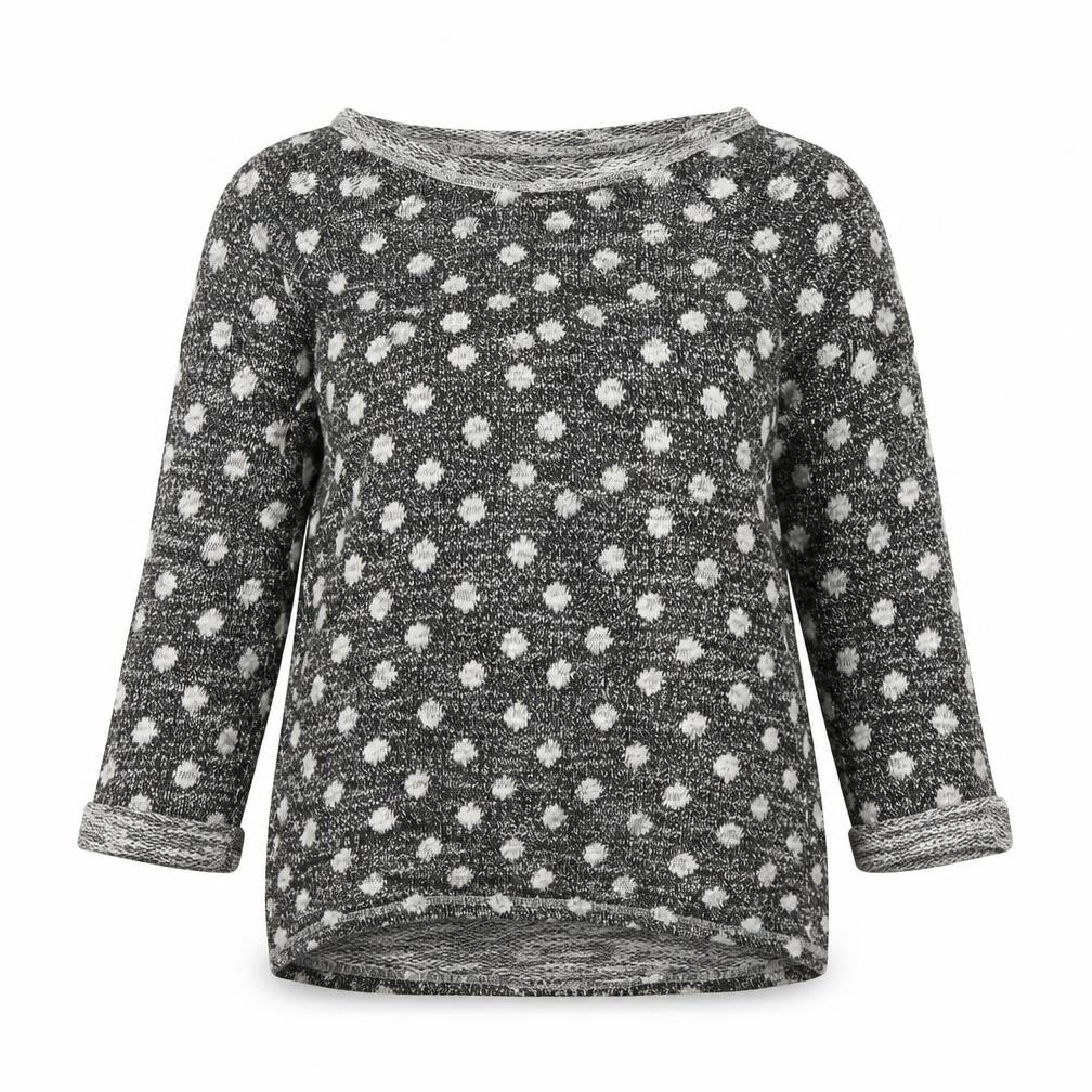 Matalan Womens Grey Polka Dot Polyester Pullover Sweatshirt Size 10  Pullover