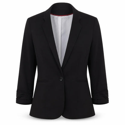 Atmosphere Womens Black  Polyester Jacket Suit Jacket Size 10