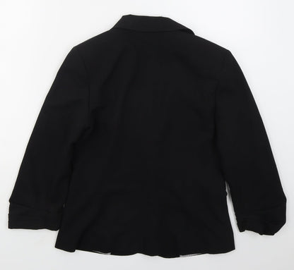 Atmosphere Womens Black  Polyester Jacket Suit Jacket Size 10