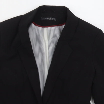 Atmosphere Womens Black  Polyester Jacket Suit Jacket Size 10