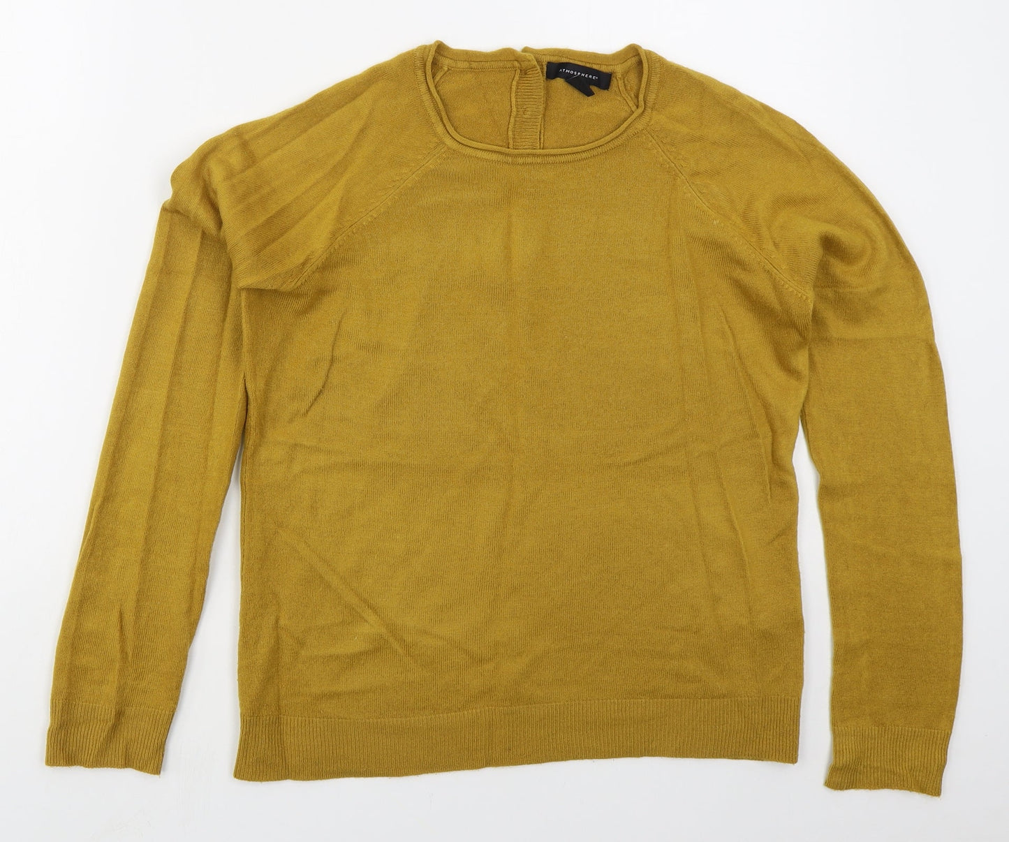Atmosphere Womens Beige Crew Neck  Acrylic Pullover Jumper Size 10