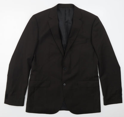 ESPRIT Mens Brown  Viscose Jacket Suit Jacket Size 42