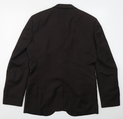ESPRIT Mens Brown  Viscose Jacket Suit Jacket Size 42
