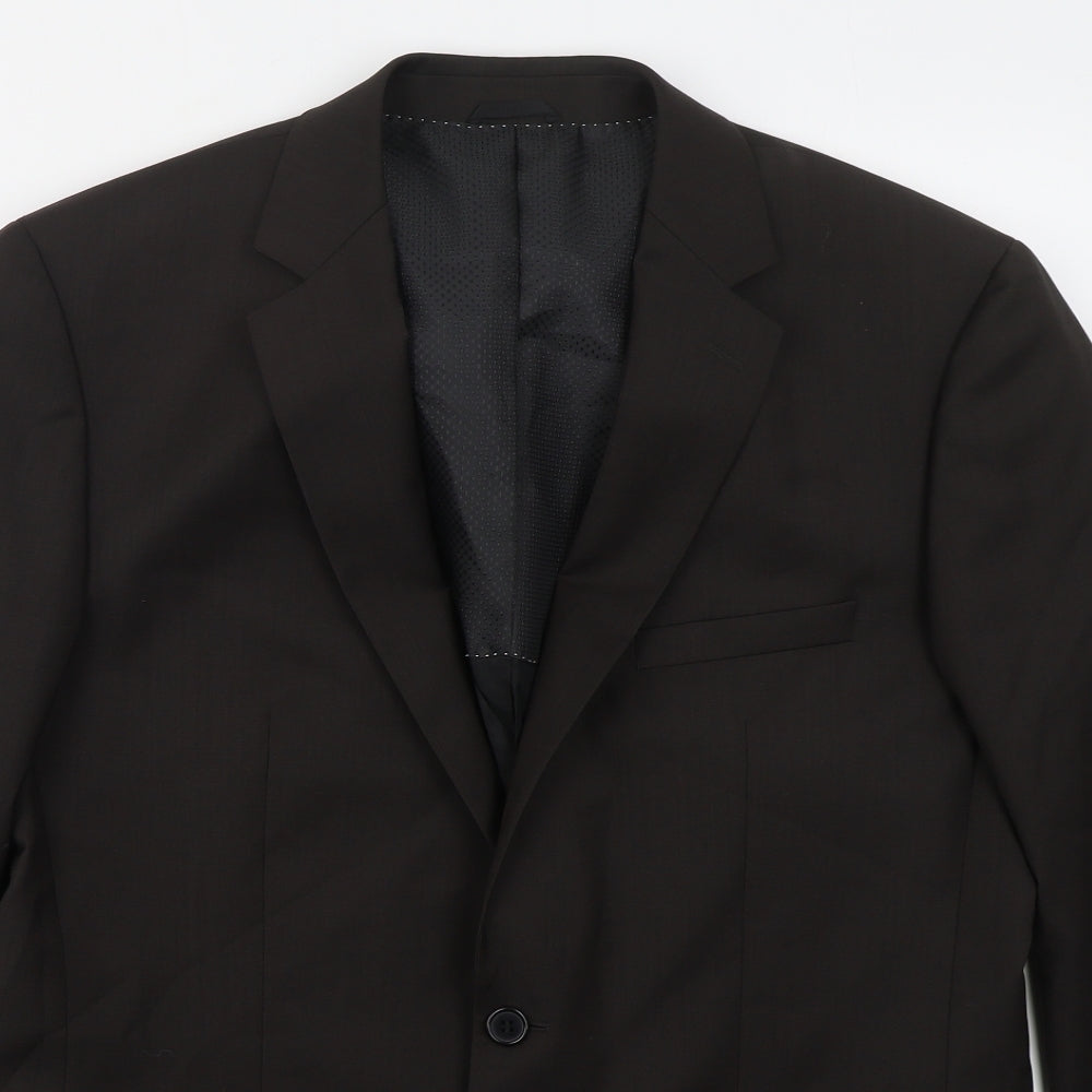 Esprit Mens Brown  Viscose Jacket Suit Jacket Size 42