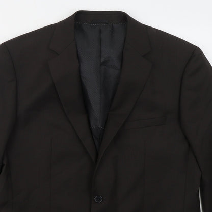 ESPRIT Mens Brown  Viscose Jacket Suit Jacket Size 42
