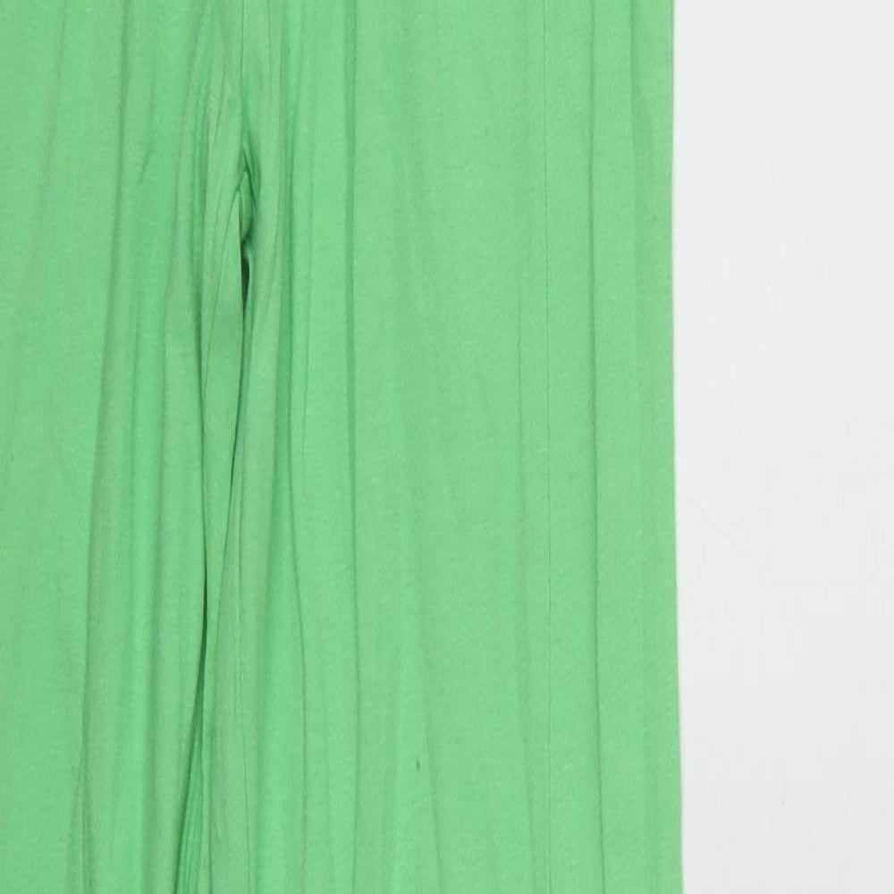 Missguided Womens Green  Cotton Jegging Trousers Size 8 L33 in Regular