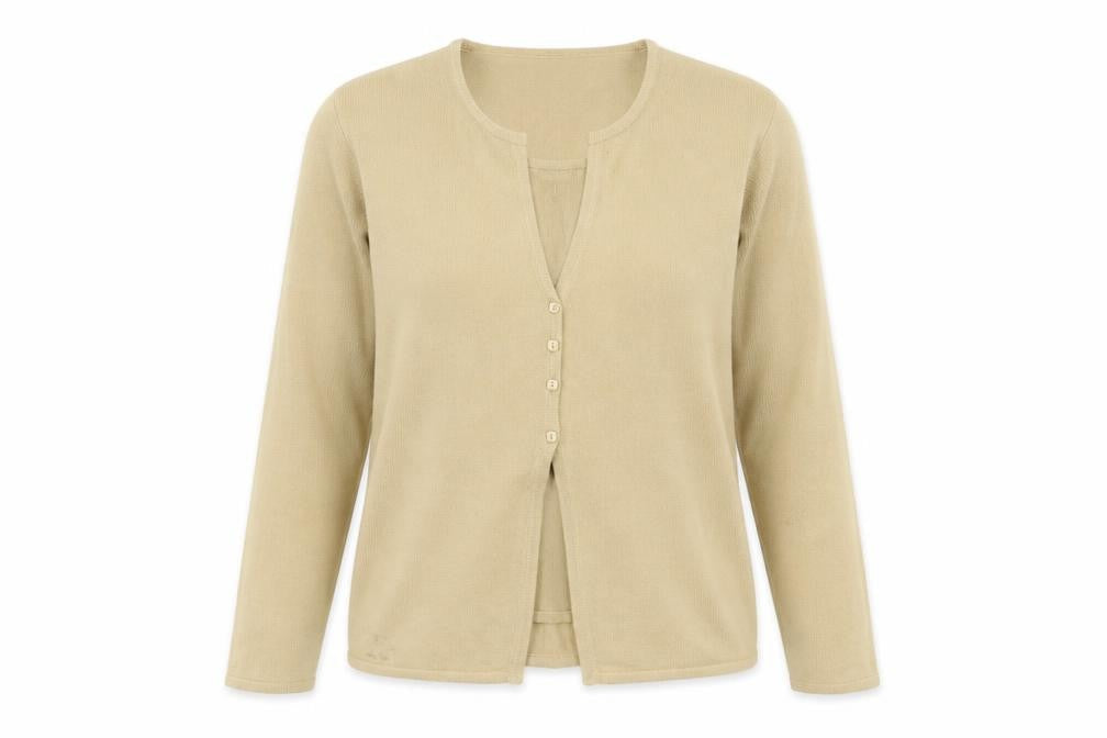 Accent Womens Beige Round Neck  Acrylic Pullover Jumper Size 10