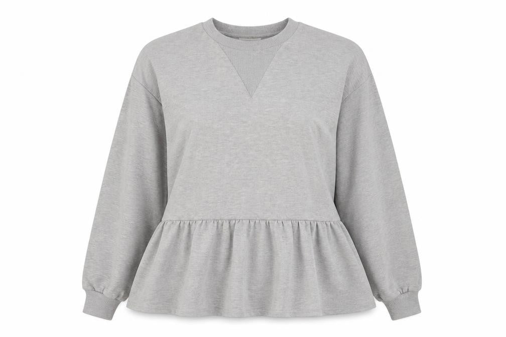 George Womens Grey  Cotton Pullover Sweatshirt Size L