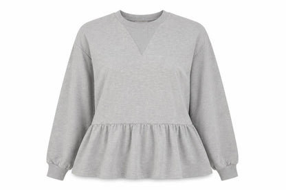George Womens Grey  Cotton Pullover Sweatshirt Size L