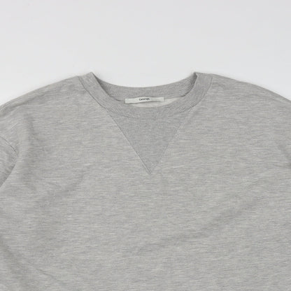 George Womens Grey  Cotton Pullover Sweatshirt Size L