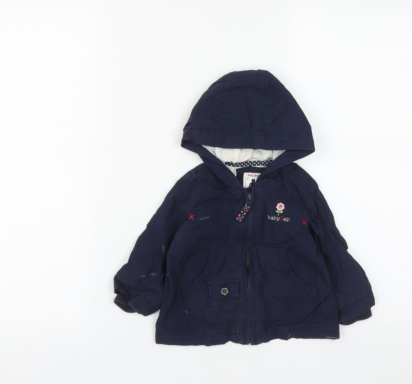 Gap Girls Blue   Basic Coat Coat Size 12 Months   Zip