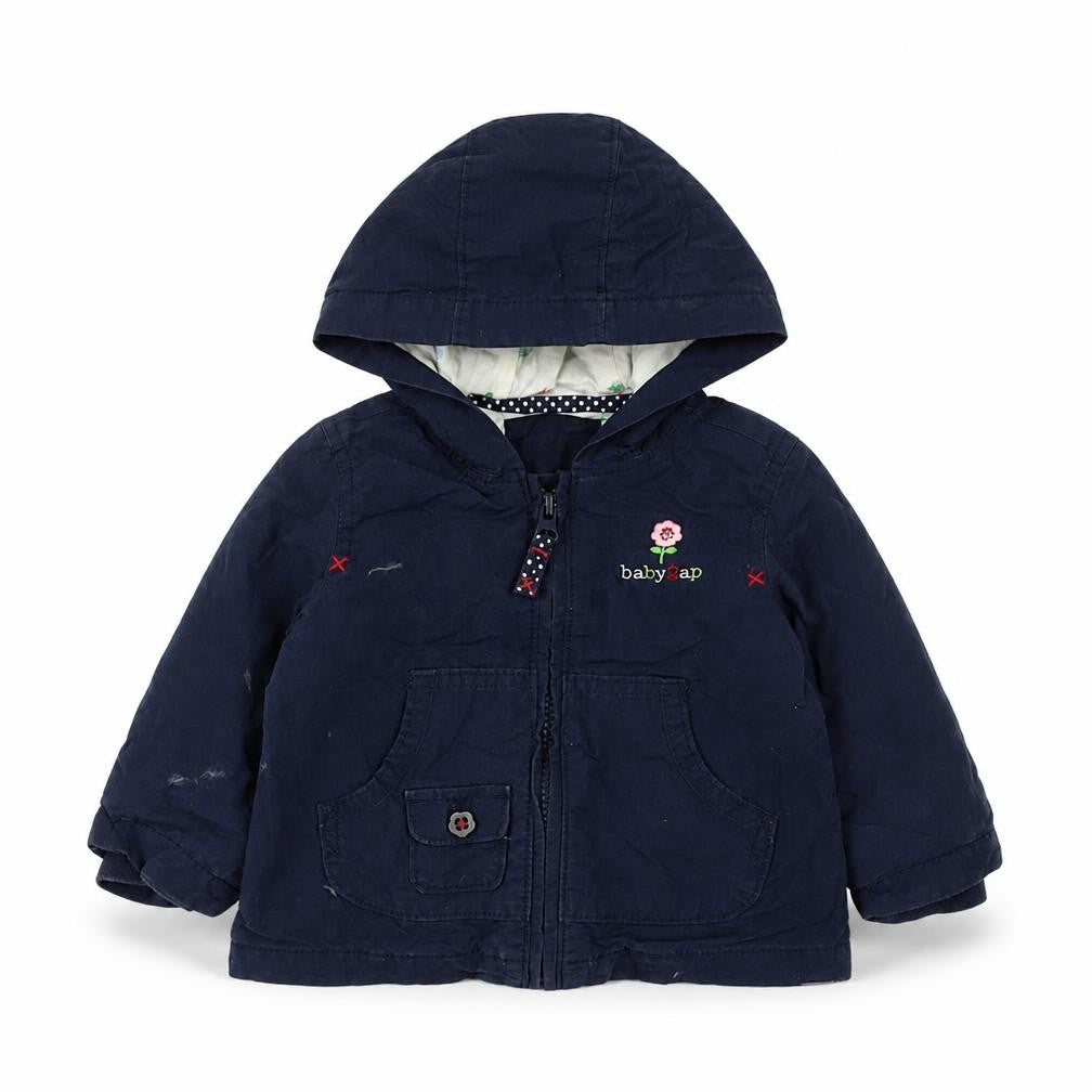 Gap Girls Blue   Basic Coat Coat Size 12 Months   Zip