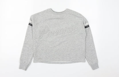 Pineapple Girls Grey  Polyester Pullover Sweatshirt Size 11-12 Years