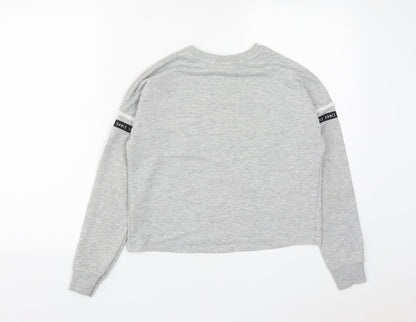 Pineapple Girls Grey  Polyester Pullover Sweatshirt Size 11-12 Years