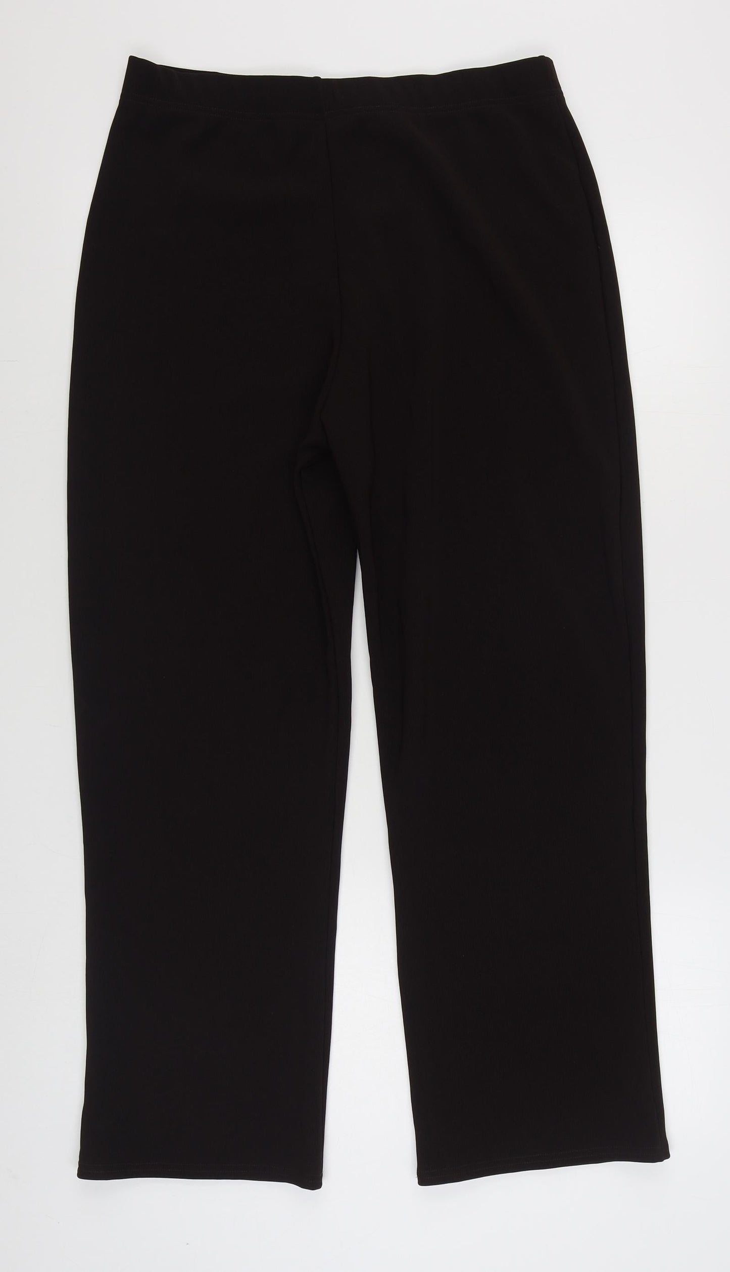 Preworn Womens Brown  Cotton Blend Trousers  Size 3XL L27 in Regular