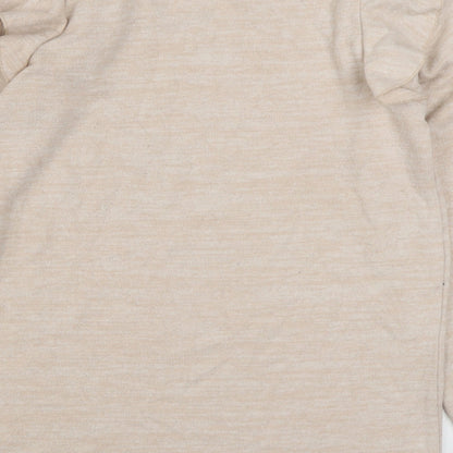 F&F Womens Beige  Polyester Pullover Sweatshirt Size 6  Pullover