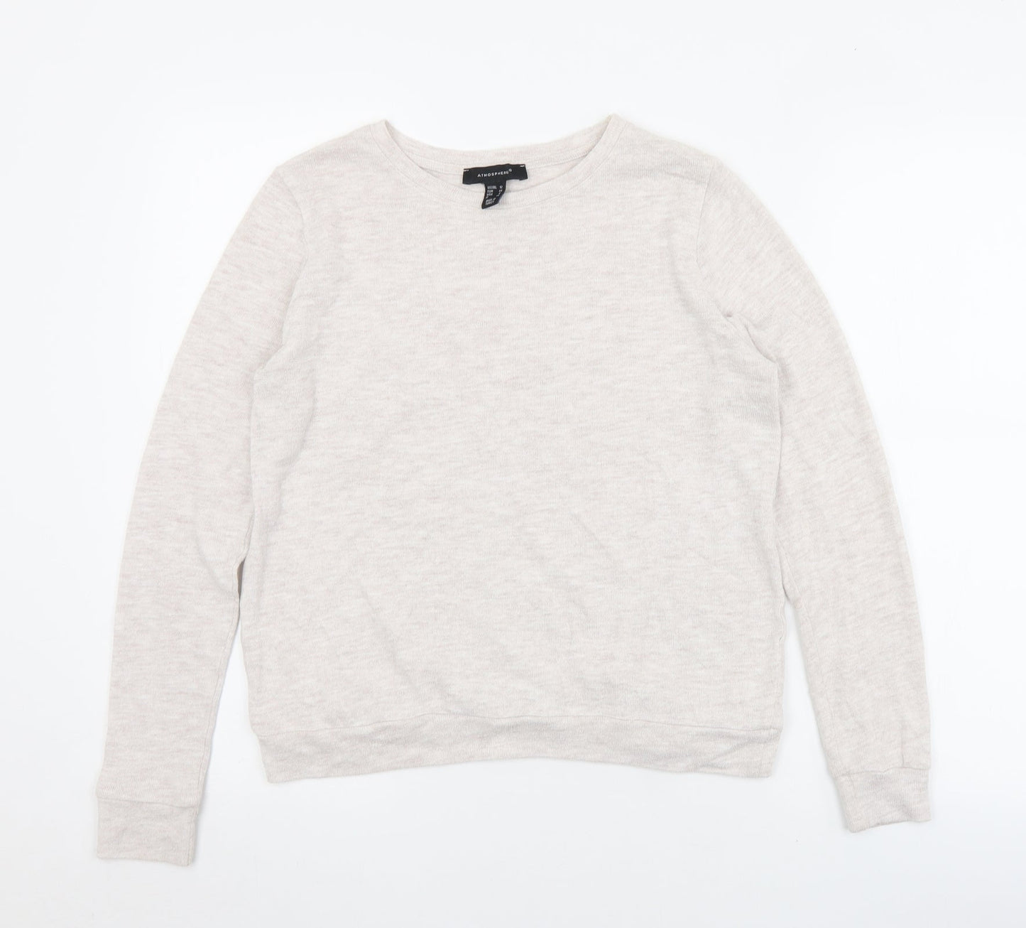 Atmosphere Womens Grey Crew Neck  Acrylic Pullover Jumper Size 12