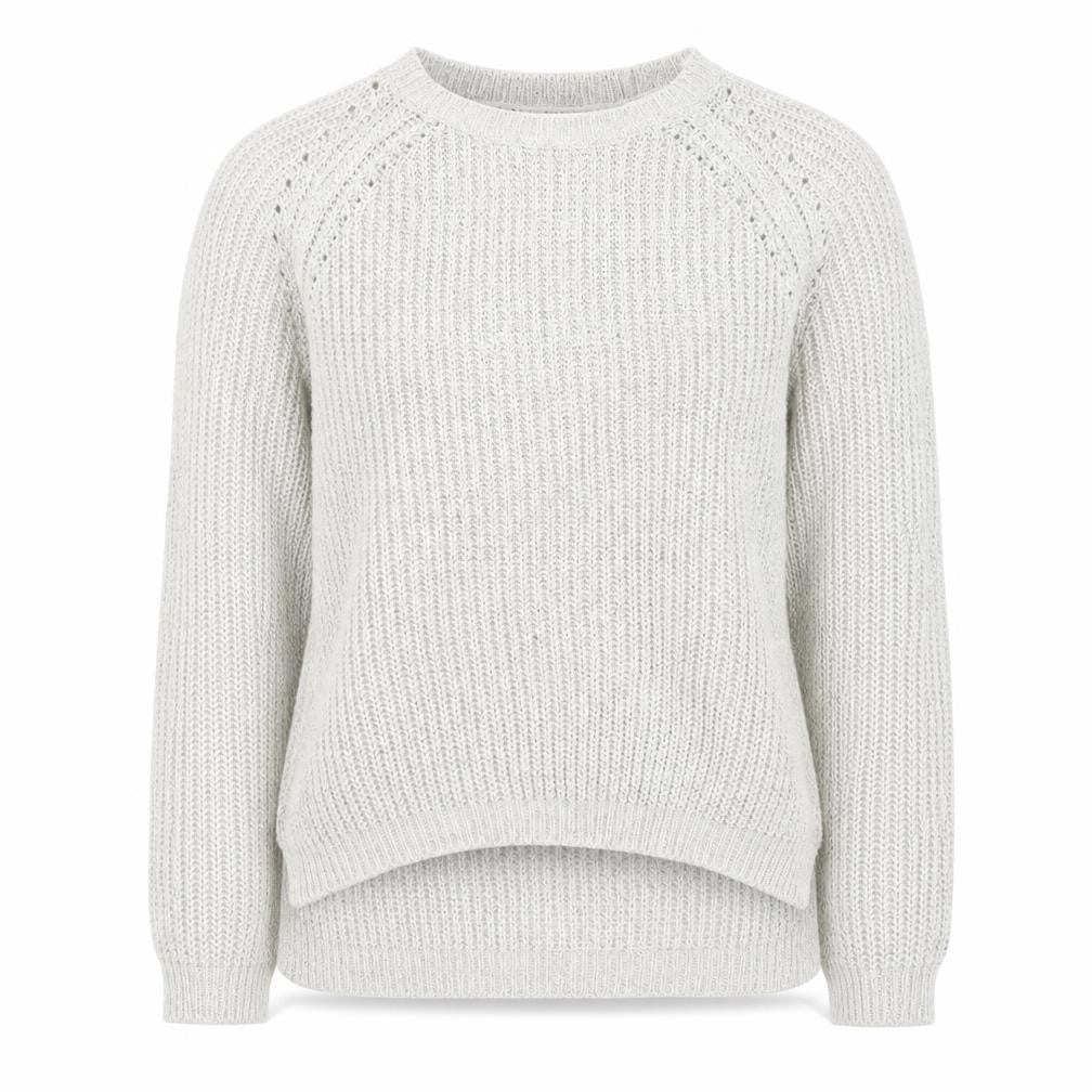 Papaya Womens Grey Round Neck  Acrylic Pullover Jumper Size M