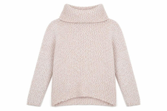 Bonmarché Womens Pink Roll Neck Polyester Pullover Jumper Size 10