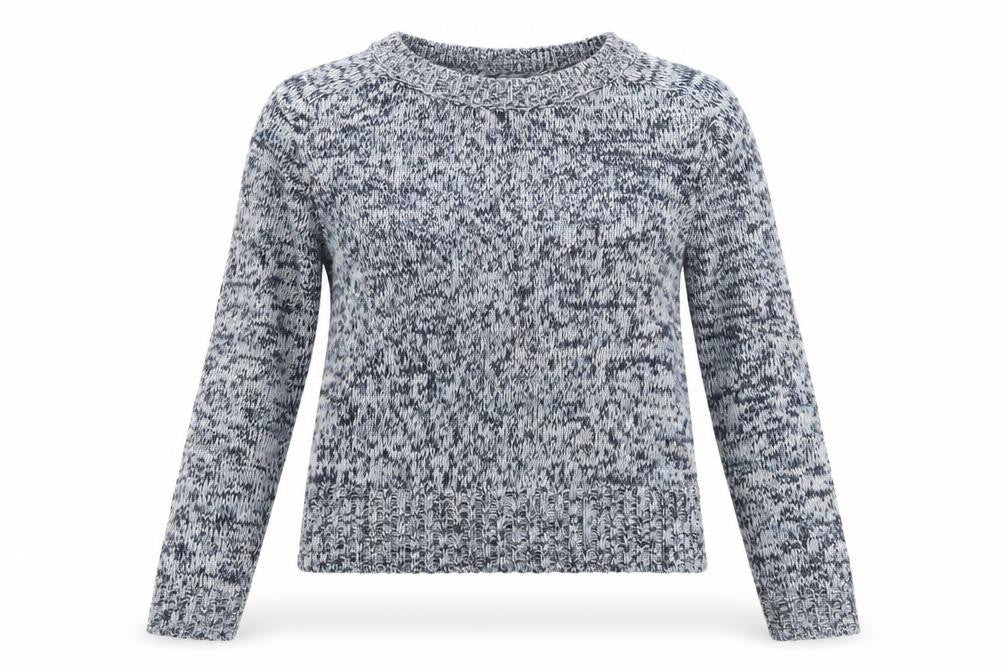 H&M Womens Blue Round Neck  Acrylic Pullover Jumper Size XS