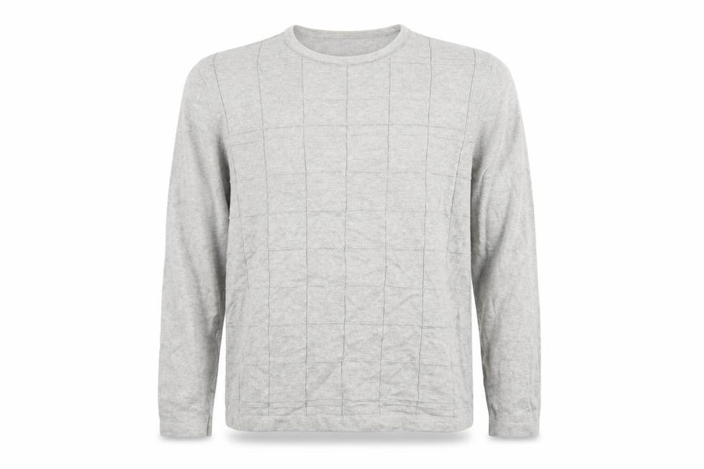Jason Jones Mens Grey Round Neck  Cotton Pullover Jumper Size M