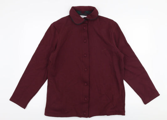 Country Collection Womens Red   Jacket Coat Size S  Button