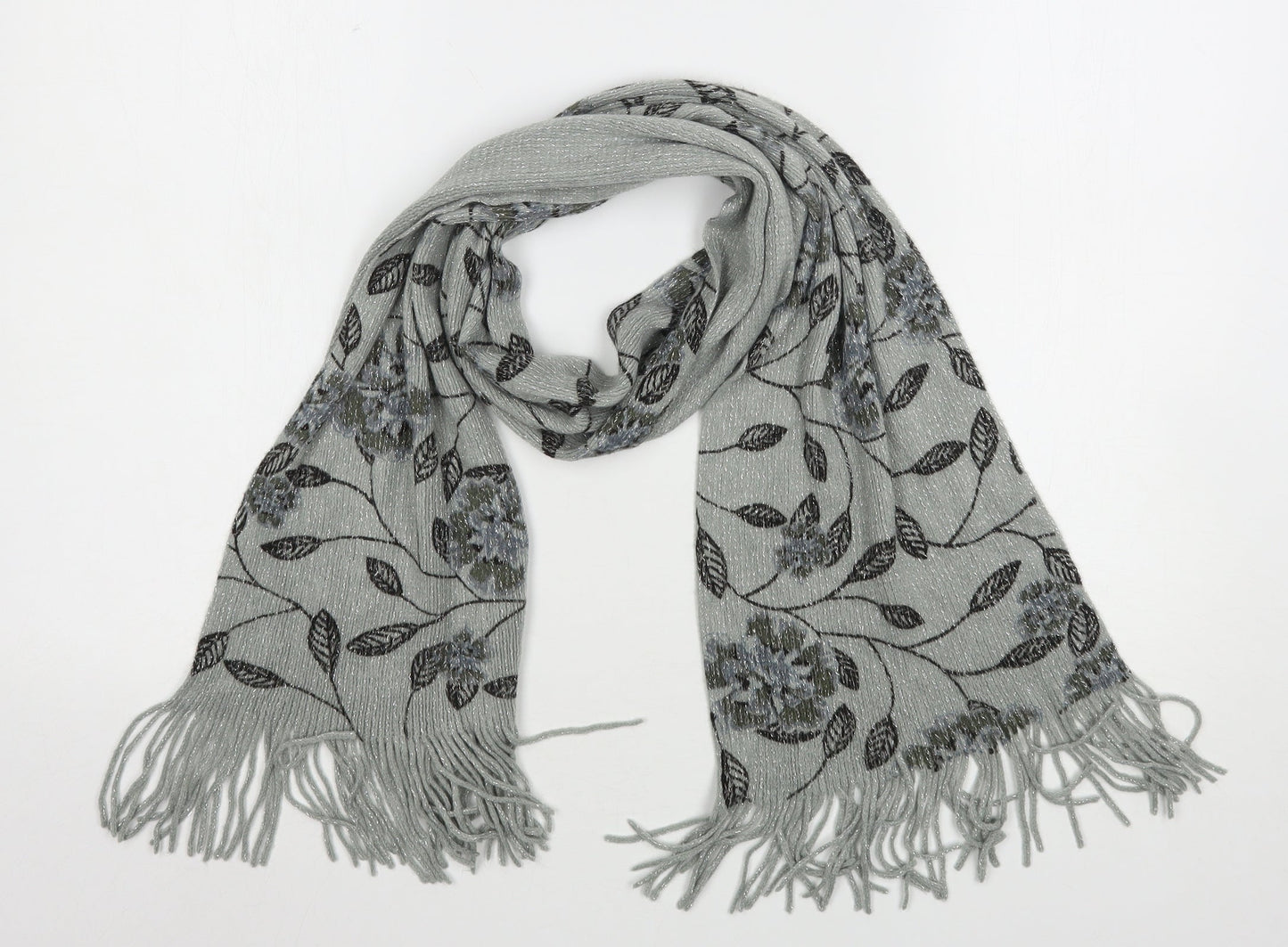 Preworn Womens Multicoloured Floral Polyester  Scarf