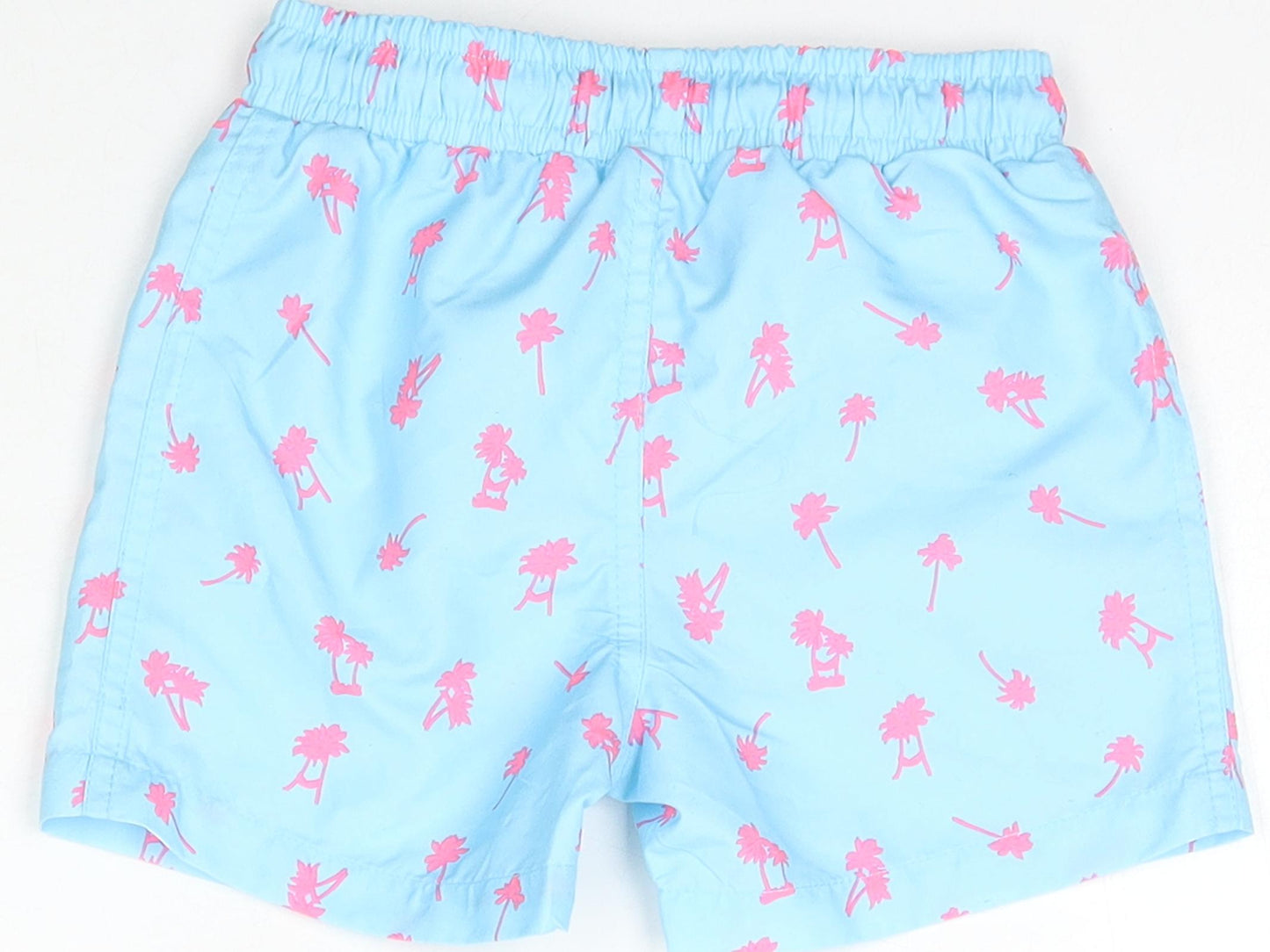 Primark Girls Blue Geometric Polyester Bermuda Shorts Size 2 Years  Regular Tie