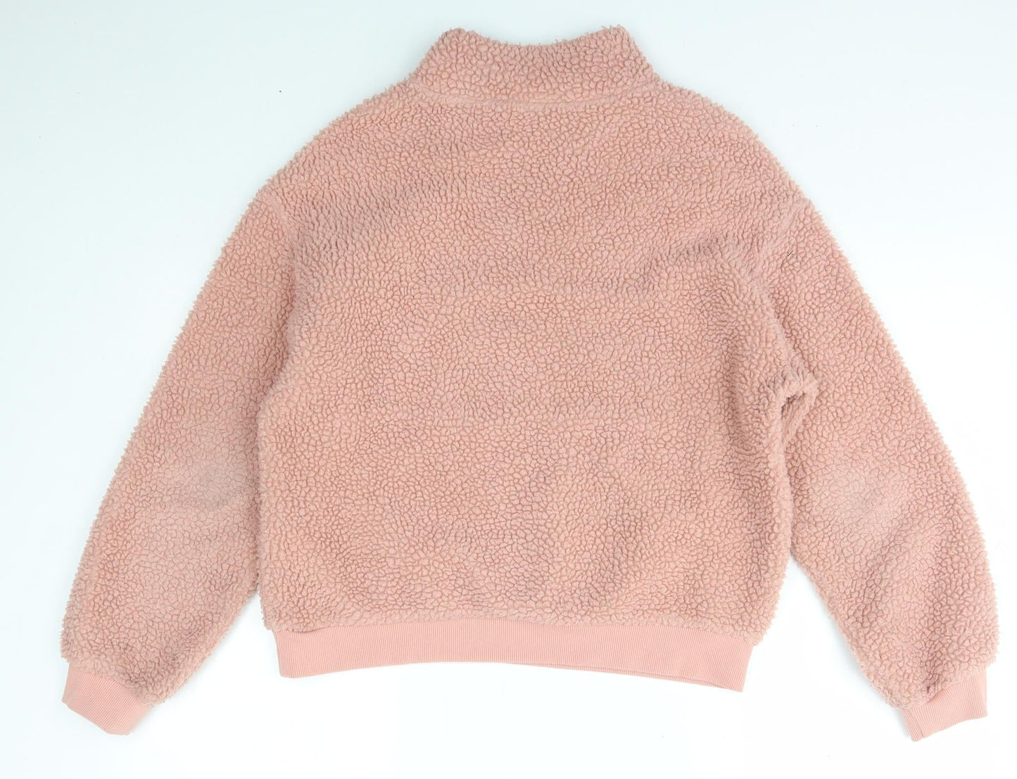 H&M Womens Pink Roll Neck  Polyester Pullover Jumper Size S