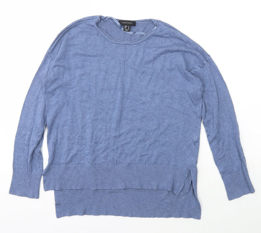 Atmosphere Womens Blue Scoop Neck  Viscose Pullover Jumper Size 12